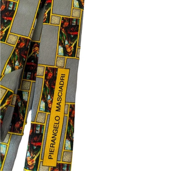 PIERANGELO MASCIADRI 100% Silk Italian Designer Men’s Tie - Picture 1 of 5